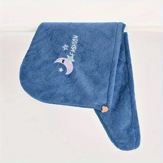 1pc Quickly Dry Hair Hat Super Absorbent Soft Bathroom Women Head Towels Girls Cute Hair Towel Hair Dry Wrap Bonnets