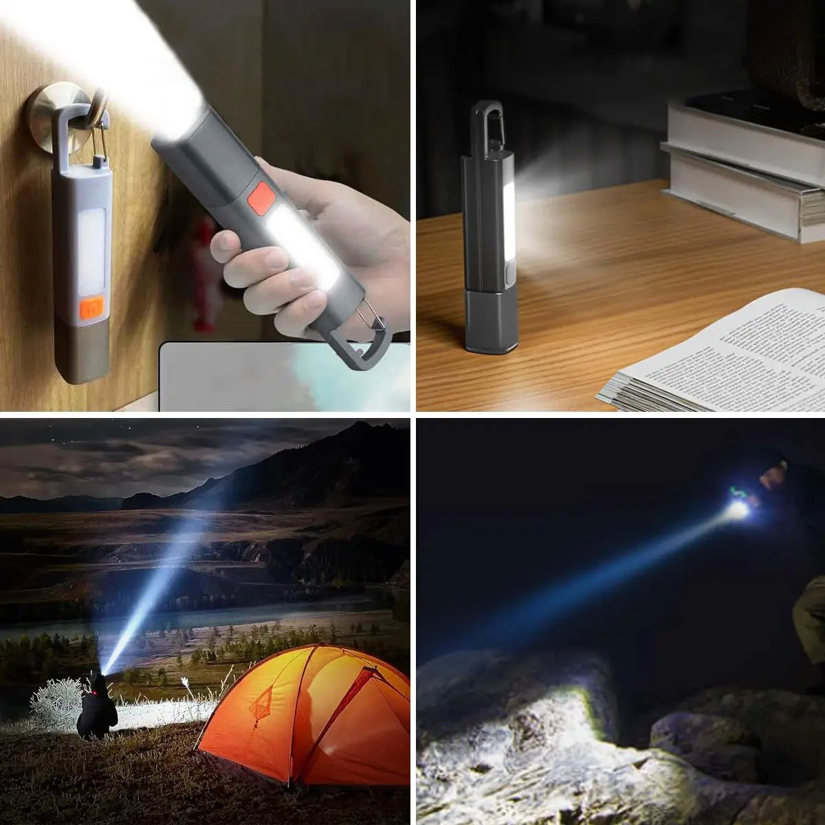 1-10PCS Super Bright COB Side Lights LED XPE Mini Portable Torch Zoomable Waterproof Outdoor Fishing Hunting Camping Flashlight