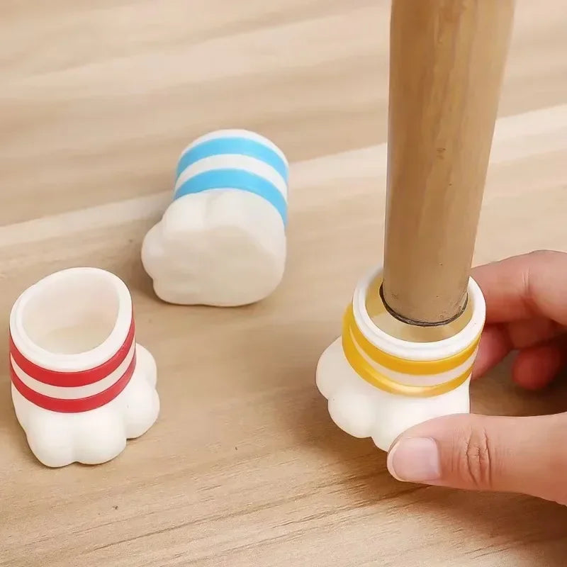 Elastic Silicone Cat Claw Chair Foot Protection Cover Home Non-slip Furniture Soft Table Foot Mat Table Legs Floor Protector Pad