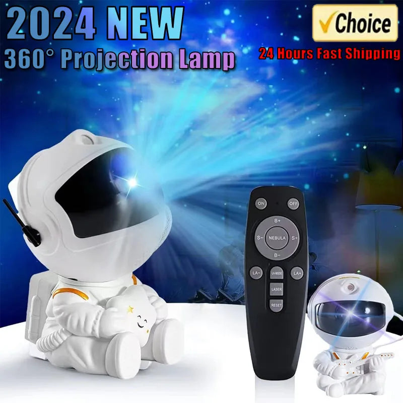Galaxy Star Astronaut Projector Light Starry Sky Porjectors Lamp Decoration Bedroom Room Nebula LED Night Light Children Gifts
