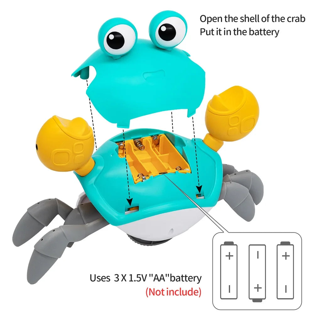 Baby Bath Tub Water Play Crab Toy Clockwork Portable Beach Children Shower Accessory Baby Pulling a String To Learn to Walk