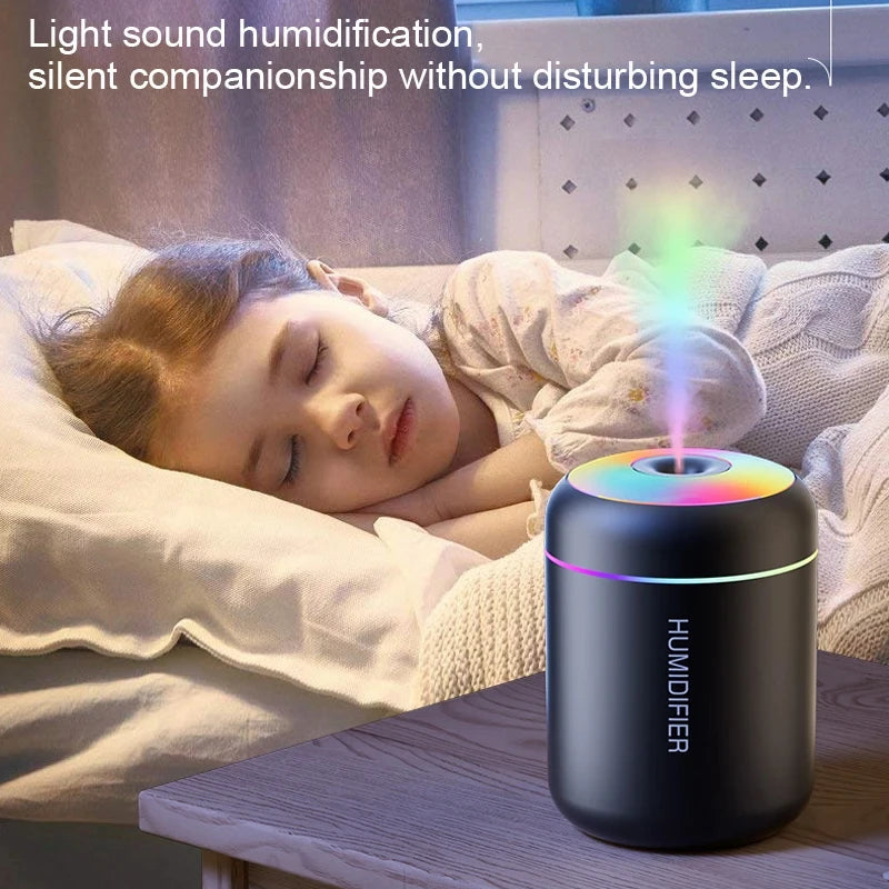 Mini Air Humidifier Usb Aroma Diffuser 180ml Essential Oil Purifier Cool Mist Sprayer Car Home Bedroom LED Desktop humidificador