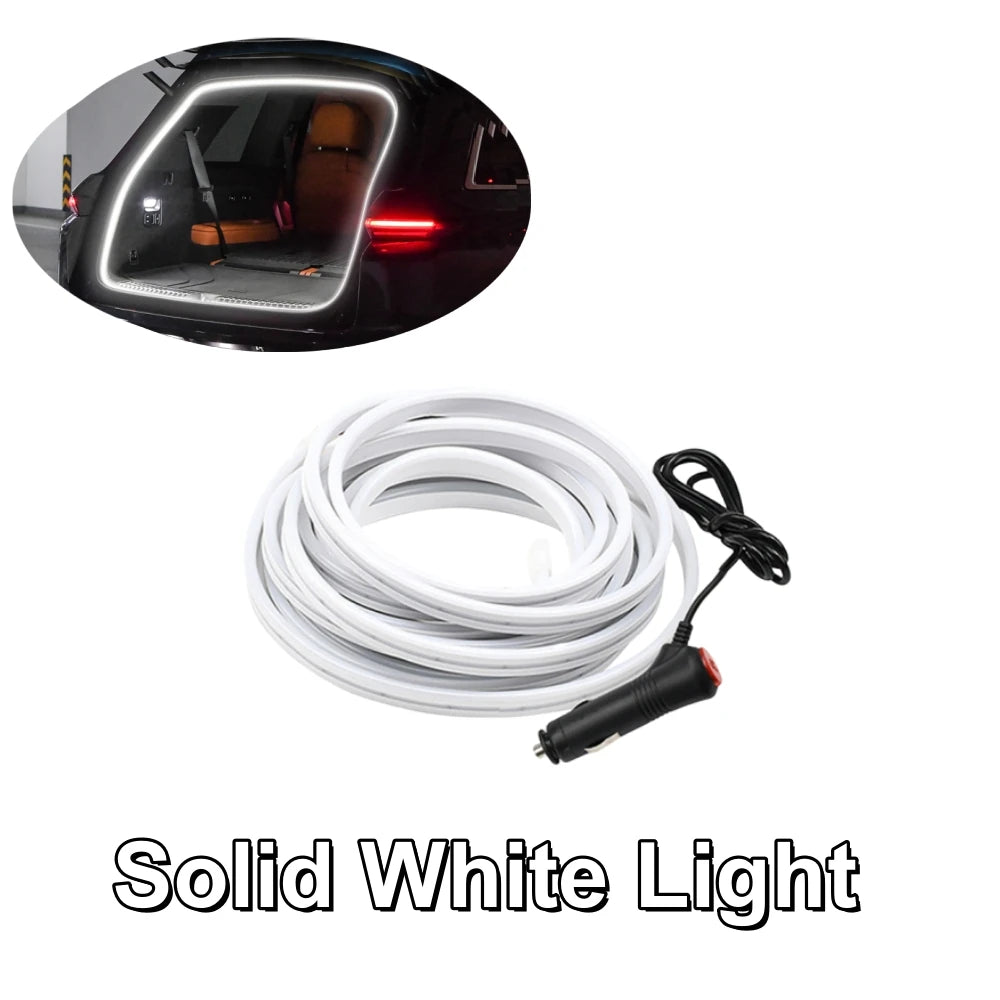 Ambient Car Lighting Trunk Light Strip 12V Ambience Lighting Magnetic Induction Decorative Strip LED Car Interior Lighting