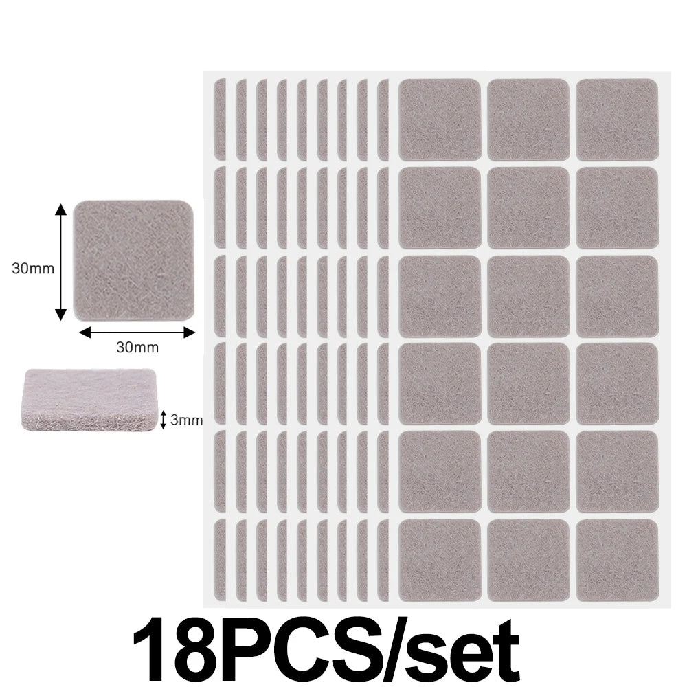 Self Adhesive Felt Table Chair Foot Pad Furniture Protection Pads Floor Protector Felt Mat Furniture Table Legs  Anti Slip Cover