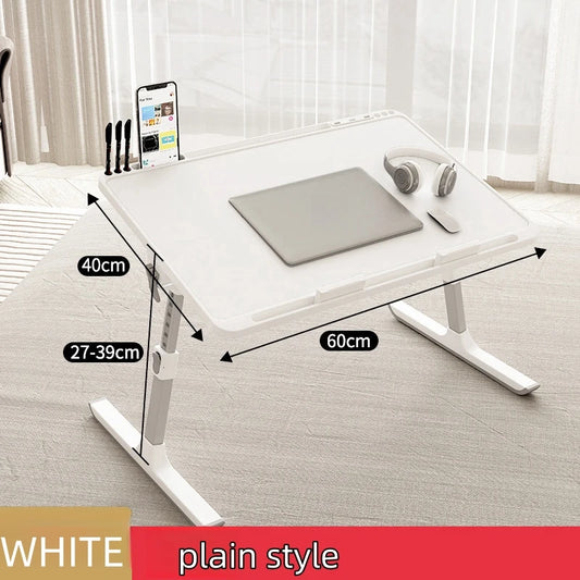 Laptop Bed Tray Table, Adjustable Laptop Bed Table,Portable Standing Desk with Storage Drawer,Foldable Lap Tablet Table for Sofa