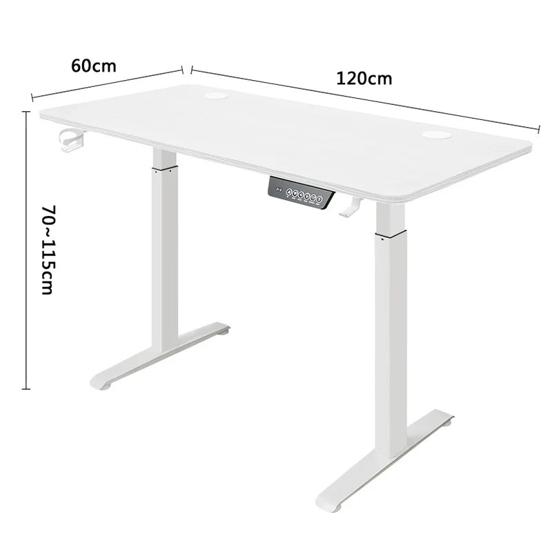 Height Adjustable Desk Motion Electric Sit Stand Up Down Computer Table Modern Lift Motorized Gaming Desktop Home Office Desks