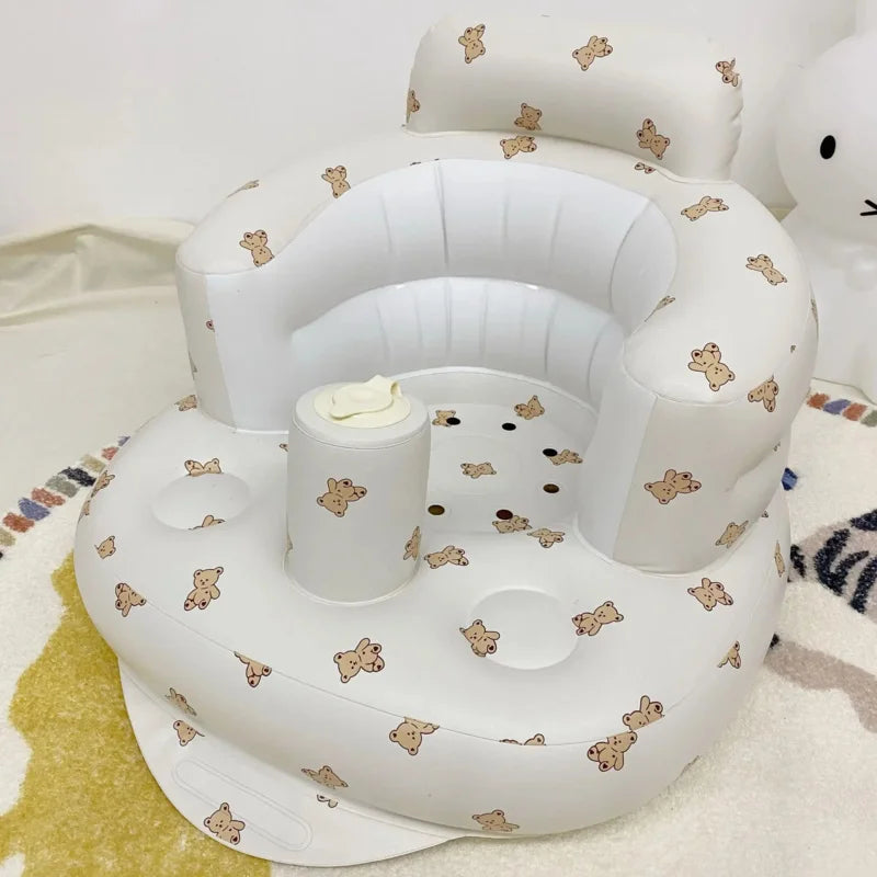 Learn to sit on a chair, baby inflatable sofa, baby sitting and standing artifact, train children to learn to make a seat