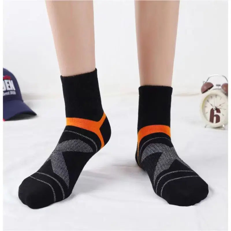 3/5/10/20 Pairs Lot Men's Socks Black Sports Socks Casual Run Autumn Winter High Quality Breathable Male Socks