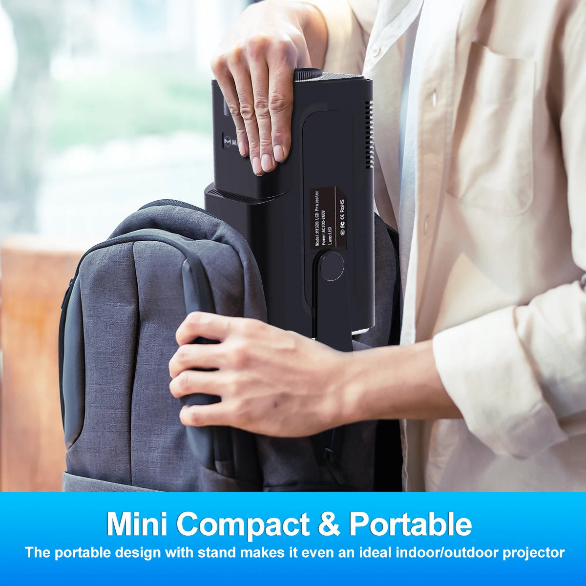 Magcubic  HY320 Android11 4K HD Projector WiFi6 Allwinner H713 390ANSI BT5.0 1920*1080P Outdoor portable projetor Upgrated HY300