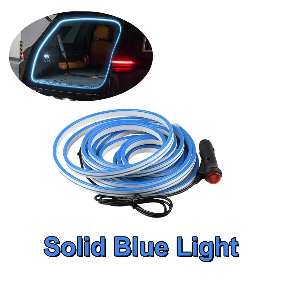 Ambient Car Lighting Trunk Light Strip 12V Ambience Lighting Magnetic Induction Decorative Strip LED Car Interior Lighting