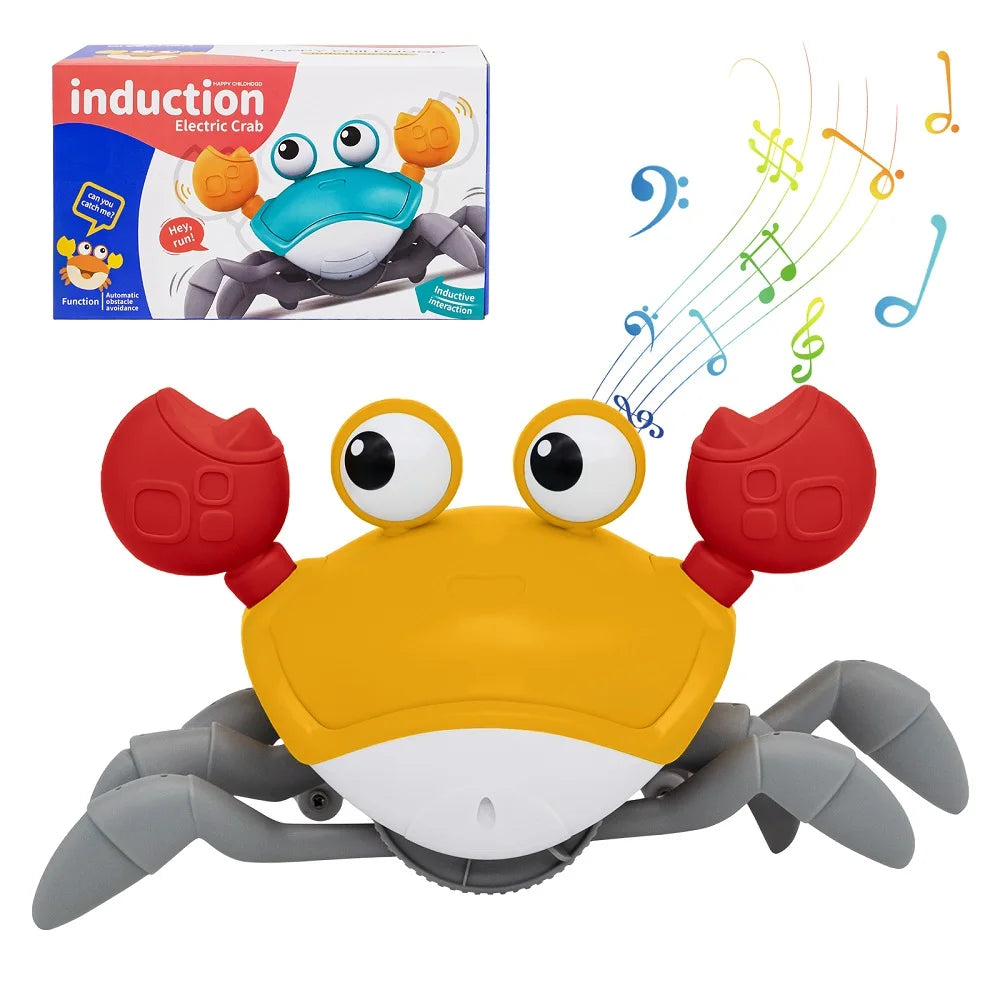 Baby Bath Tub Water Play Crab Toy Clockwork Portable Beach Children Shower Accessory Baby Pulling a String To Learn to Walk