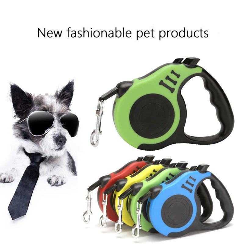 3m 5m Dog Leash for Small Dogs Cat Automatic Retractable Durable Nylon Lead Puppy Outdoor Travel Walking Hiking Traction Rope
