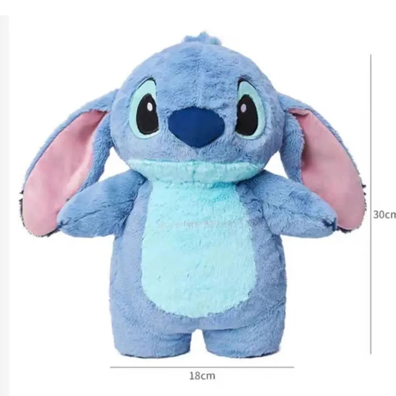 Aoger Disney Stitch Anime Winter Extra Large Plush Hot Water Bottle Women'S Home Water Filling Hand Warmer Holiday Gift Girl