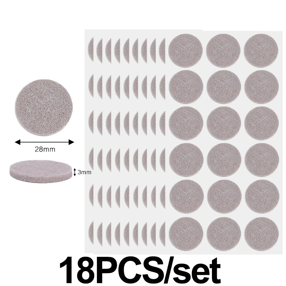 Self Adhesive Felt Table Chair Foot Pad Furniture Protection Pads Floor Protector Felt Mat Furniture Table Legs  Anti Slip Cover
