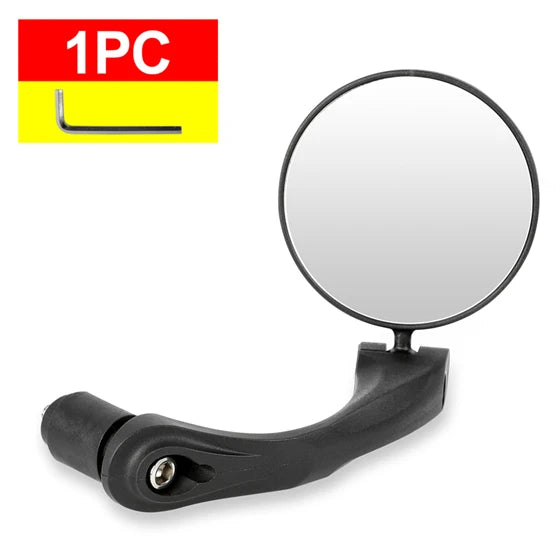 WEST BIKING Bicycle HD Rearview Mirror 360 Rotation Adjustable Bike Wide Angle Back Convex Mirror Handlebar Plug Cycling Safety