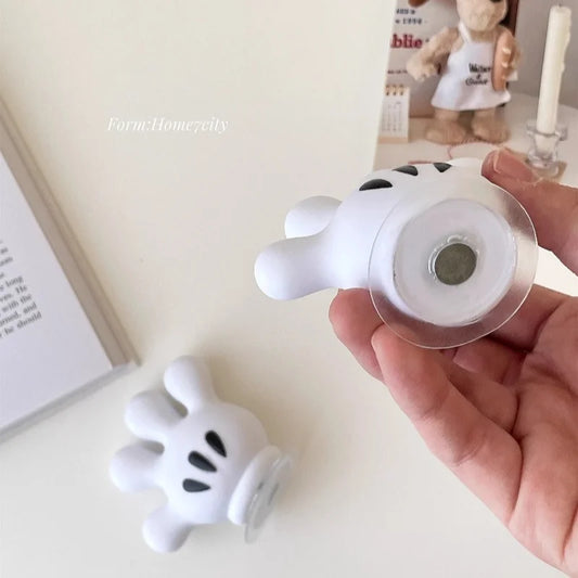 Toothbrush holder Mickey Palm cute bathroom towel suction cup multi-function hook traceless hook data cable winder