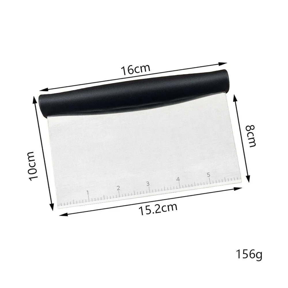 Stainless Steel Pastry Cutter Kitchen Food Scraper Chopper Versatile Kitchen Tool for Butter Baking Bread Cake Pizza and More