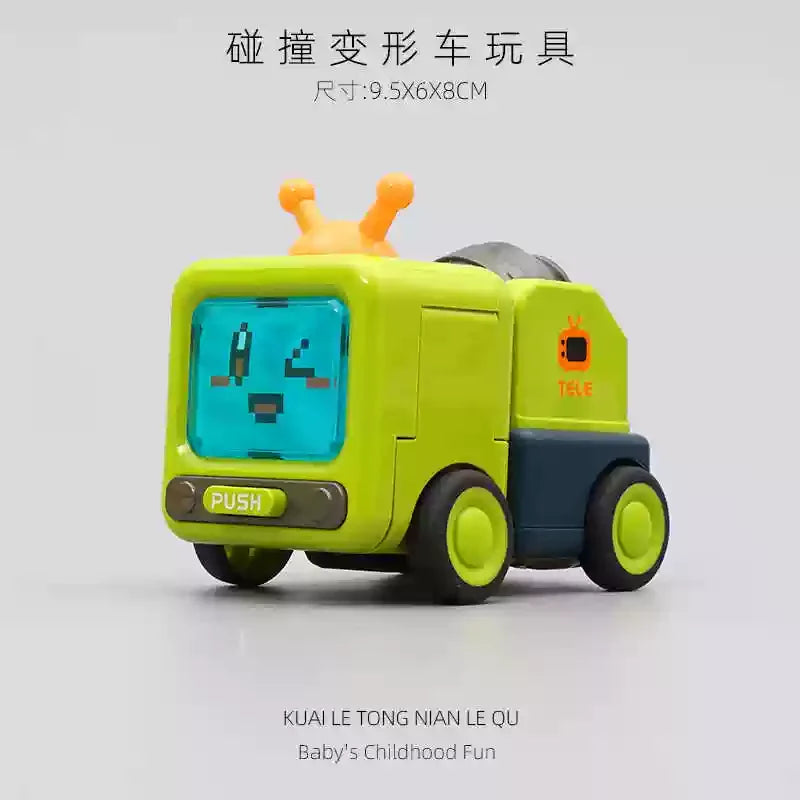 Children'S Creative Toy Car Transformable Car Toy 1-2 Years Old 3 Years Old Transformable Birthday Gift For Boys And Girls