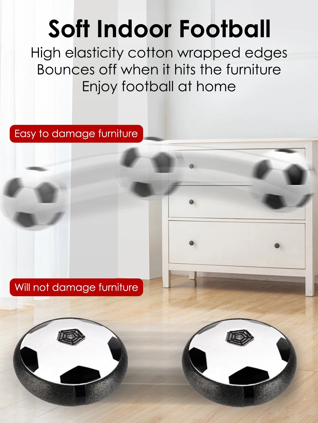 1pcs Floating Football Children's Interactive Football Electric Indoor Parent-child Interactive Sports Toys Creative Sports Toys