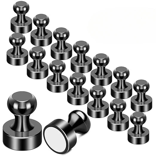 Fridge Magnets Magnetic Push Pins, Neodymium Fridge Magnets for Office, Classroom, Perfect for Whiteboard Magnets