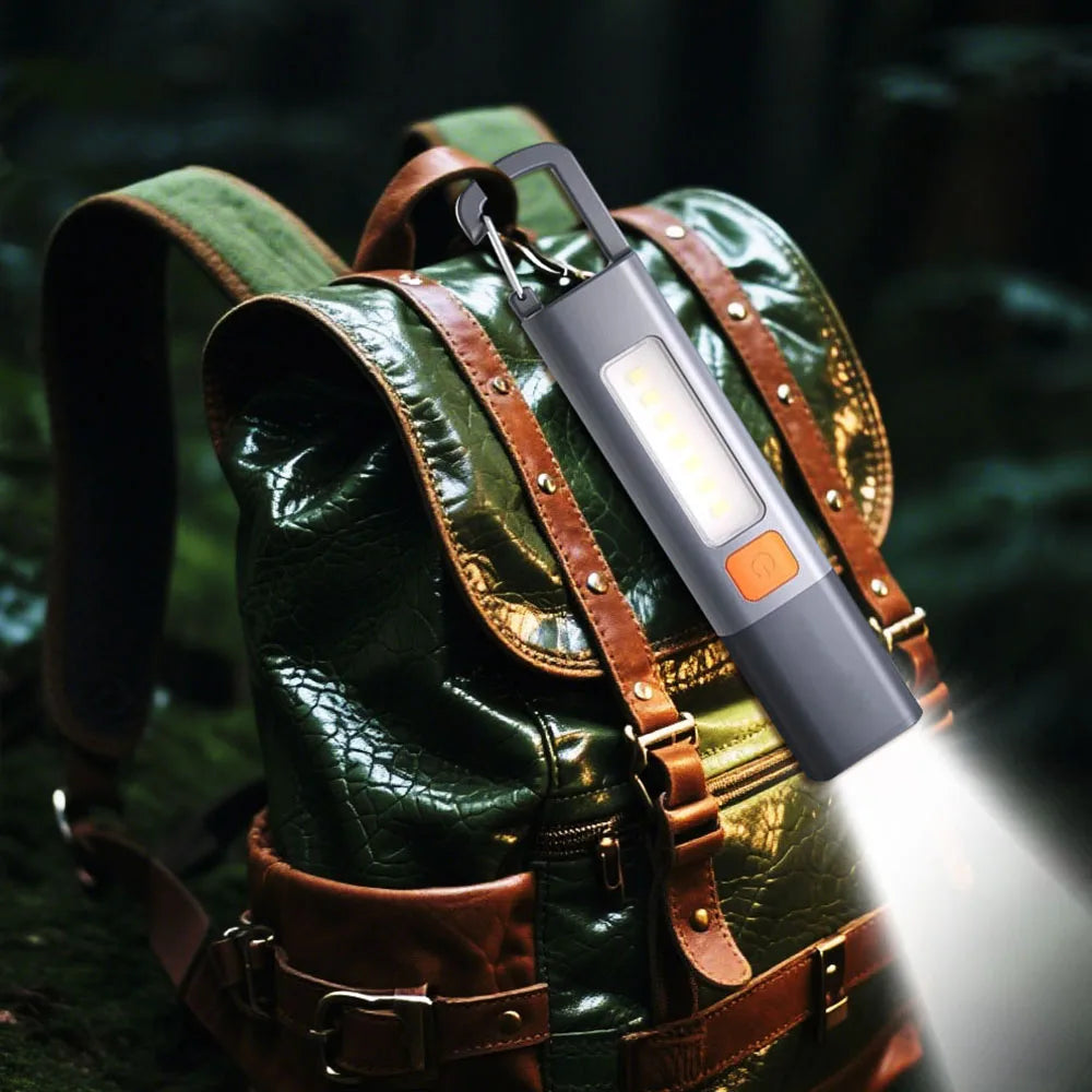 1-10PCS Super Bright COB Side Lights LED XPE Mini Portable Torch Zoomable Waterproof Outdoor Fishing Hunting Camping Flashlight