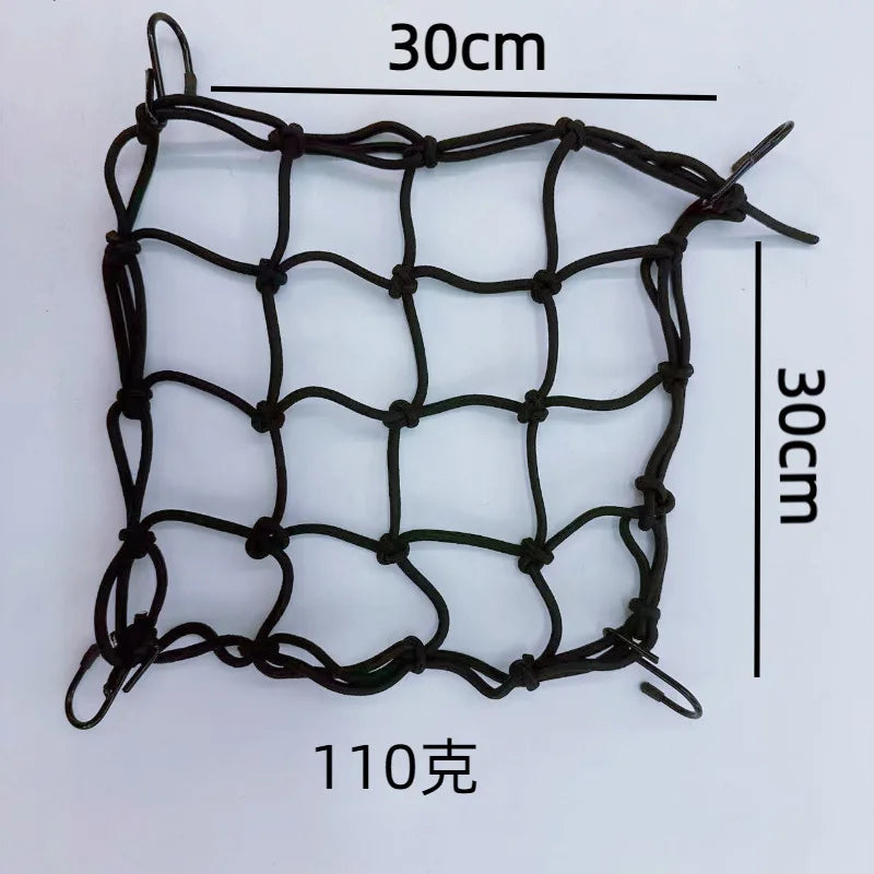 1pc Universal Car Storage Bag Double Mesh Trunk Storage Net Car Built-in Storage Bag with Car Fire Extinguisher Fixed Net