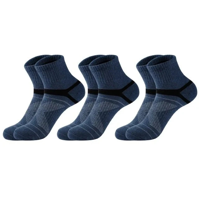3/5/10/20 Pairs Lot Men's Socks Black Sports Socks Casual Run Autumn Winter High Quality Breathable Male Socks