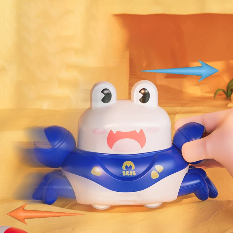 Press Pull Back Crawling Escape Crab Kids Toy Run Away Walking Octopus Educational Infant Baby Learning Crawl Interactive Toys