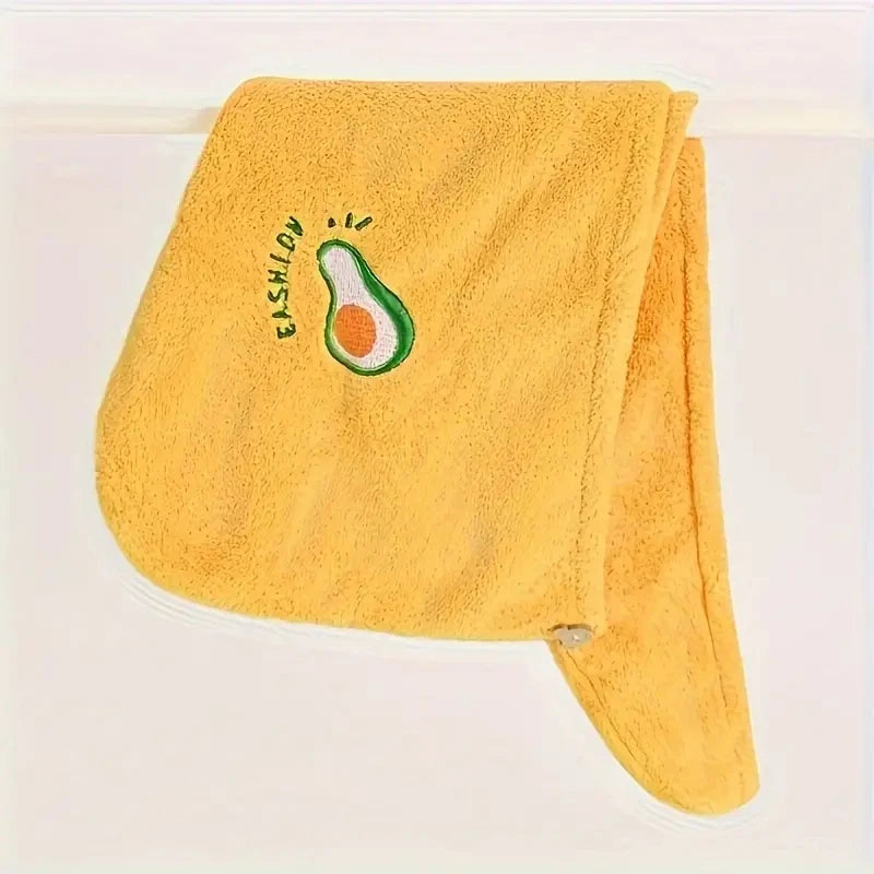 1pc Quickly Dry Hair Hat Super Absorbent Soft Bathroom Women Head Towels Girls Cute Hair Towel Hair Dry Wrap Bonnets